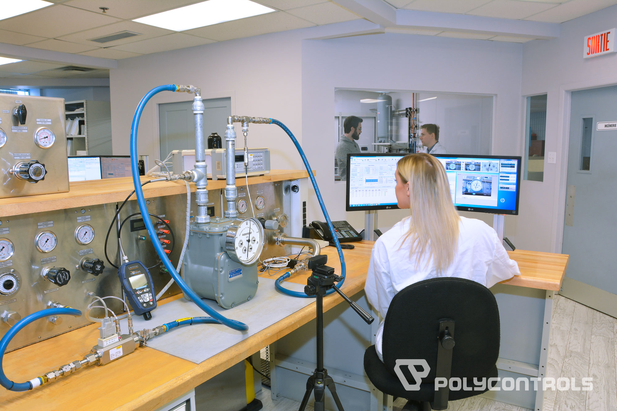 Polycontrols Gas flow meter calibration laboratory
