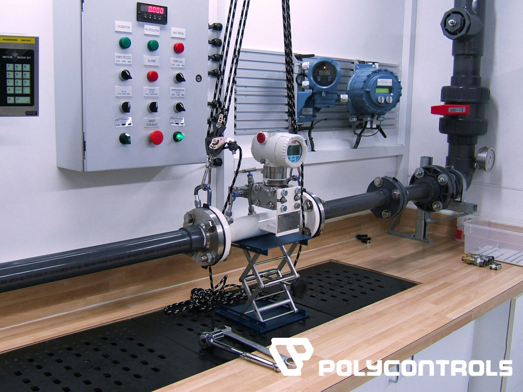 Polycontrols Flow meter calibration services liquid laboratory differential pressure