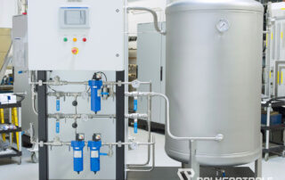 Polycontrols Custom designed gas blending Skid to produce desired purity of blended gas (Air, N2) (1) Vistakon