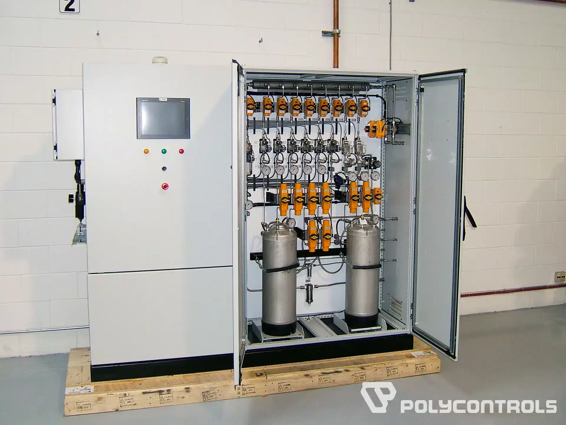 Polycontrols Gas Mixing System with Bubbler (CO2, N2, SO2, H2O, HCL, HF, NO, COS, CO) NASA