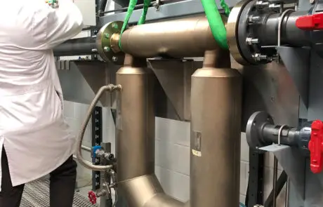 Polycontrols Coriolis mass flow meter calibration